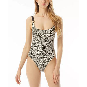New Michael Kors Women's Printed U-Neck One Piece Swimsuit 14 Swim NWT